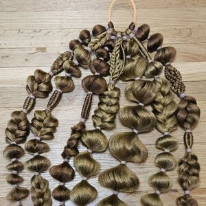 Handmade Elegant Multi-braid Design In Shades Blonde And Redish Brown.